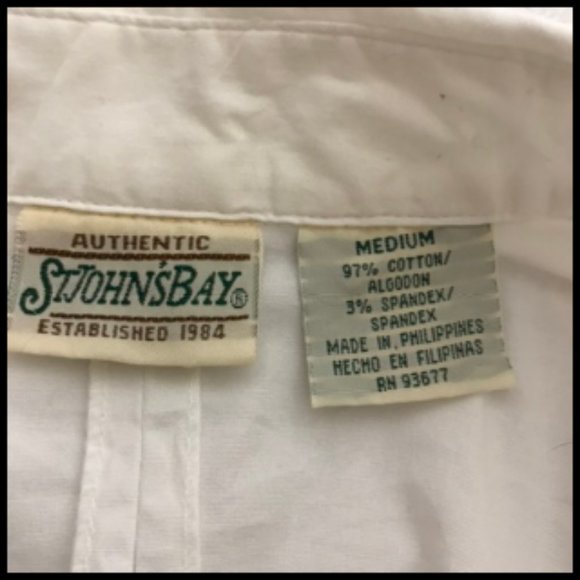 Cotton/Spandex Ruffle Front Folded Cuff Blouse Size M - Picture 7 of 8